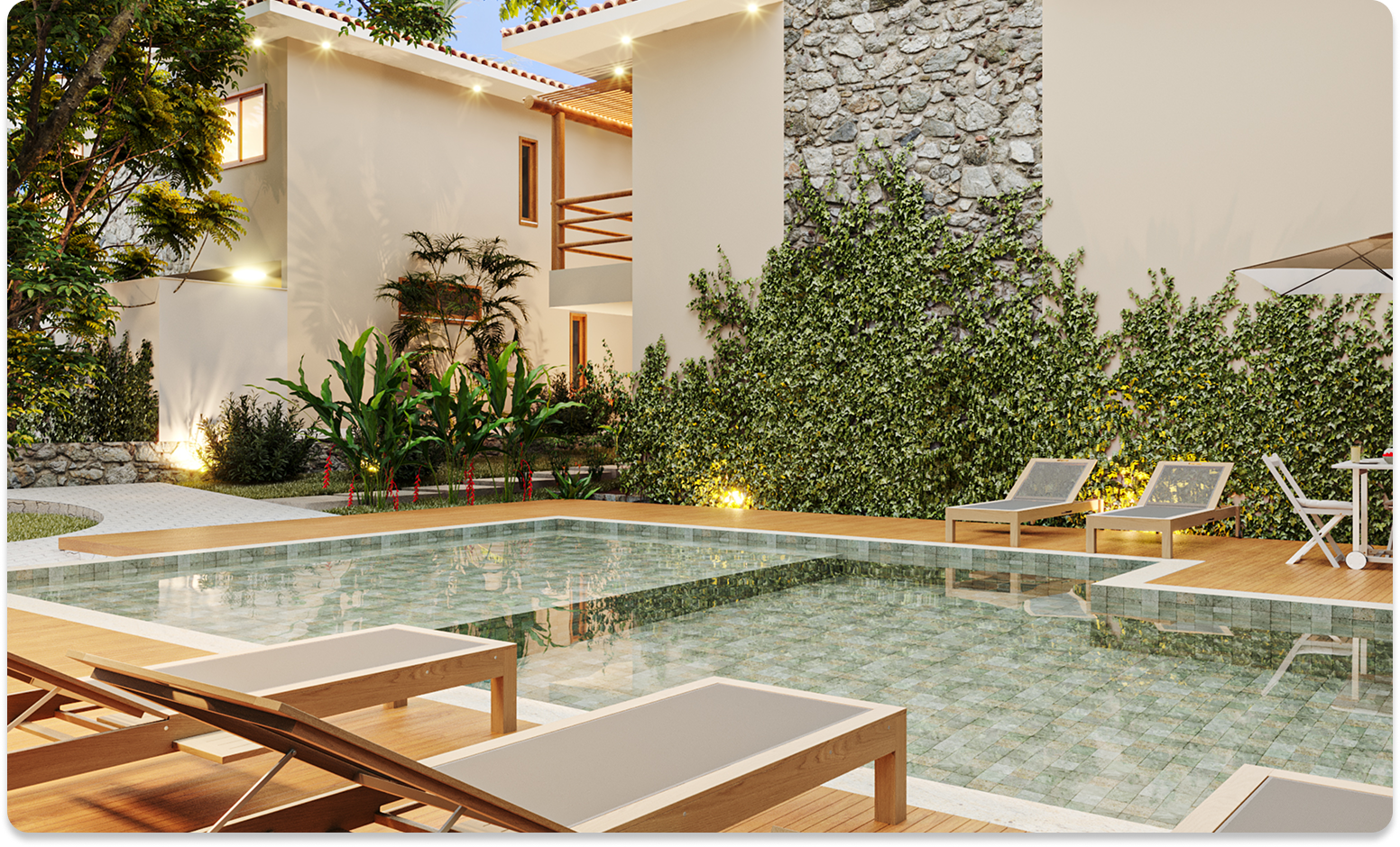 Piscina do condomnio